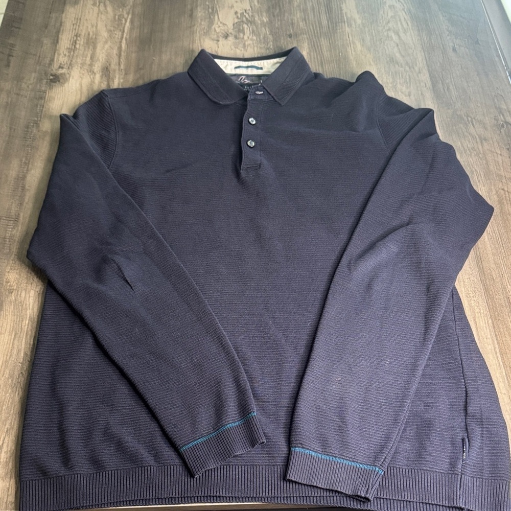 Ted Baker Navy Long Sleeve Shirt